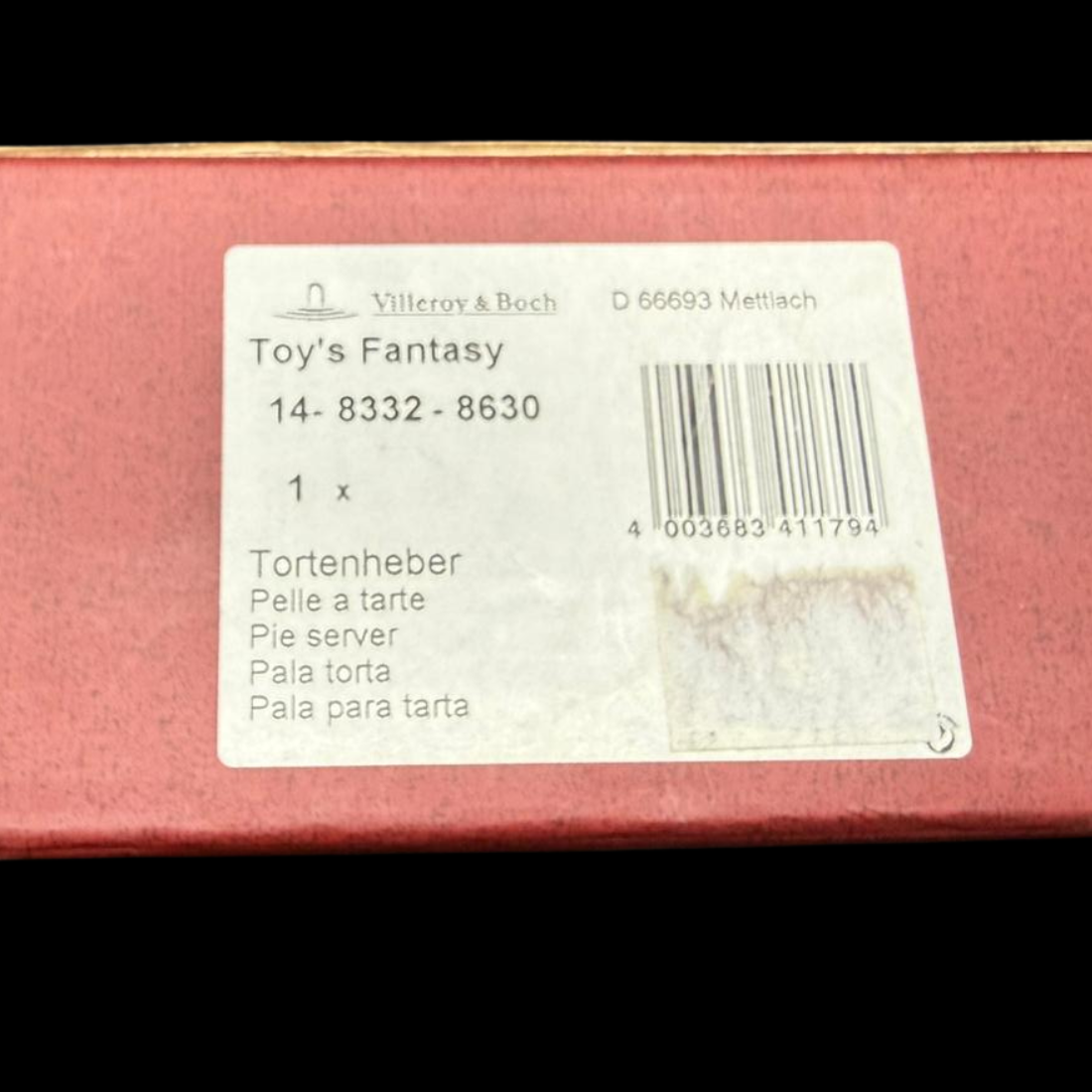 Villeroy & Boch Toy´s Fantasy: Tortenschaufel / Tortenheber - neu und in Originalverpackung