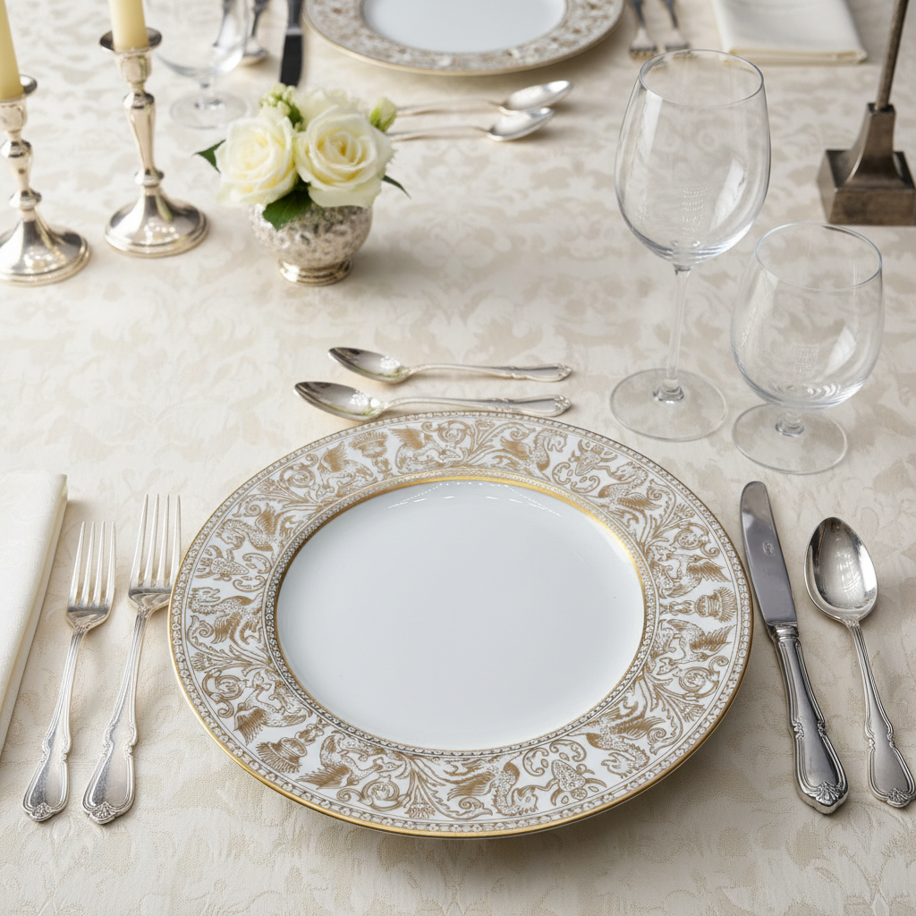 Wedgwood Gold Florentine: Kuchenteller / Frühstücksteller