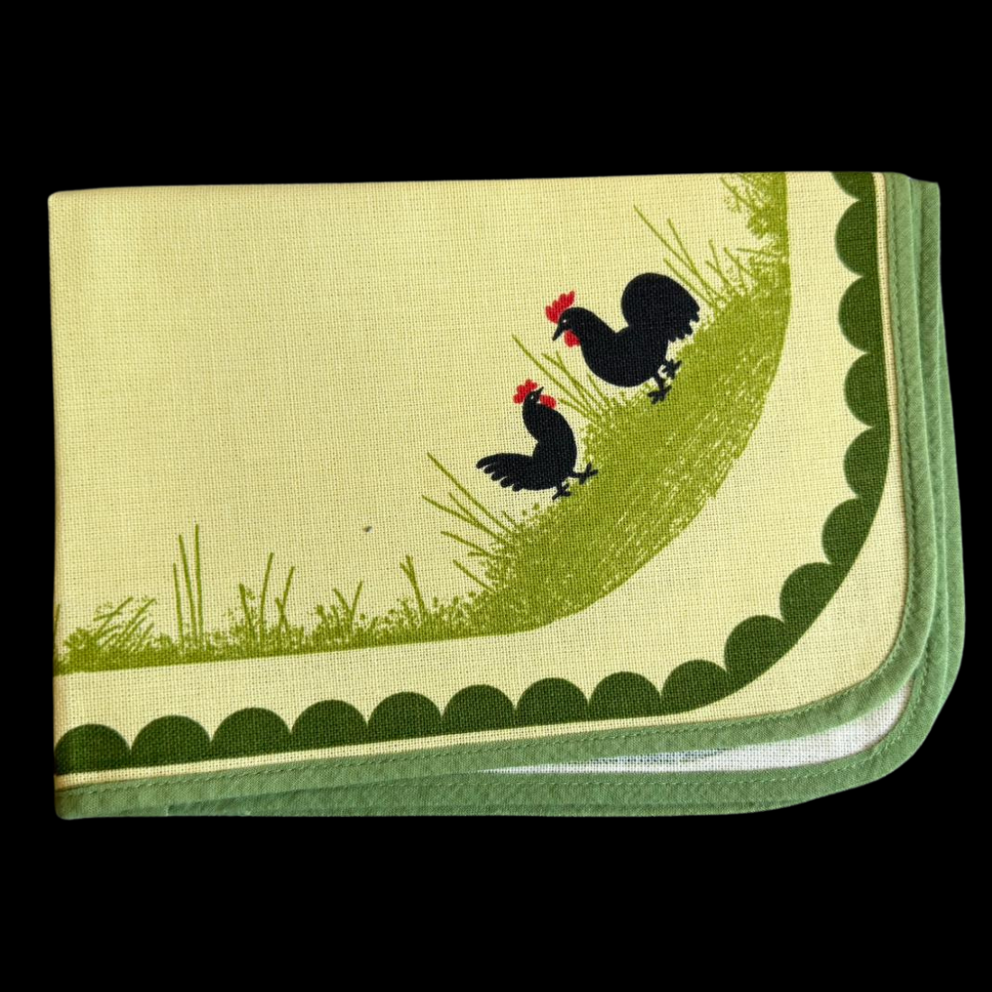 ZellerKeramik Hahn und Henne: Platzdecke / Platzset - 45 cm