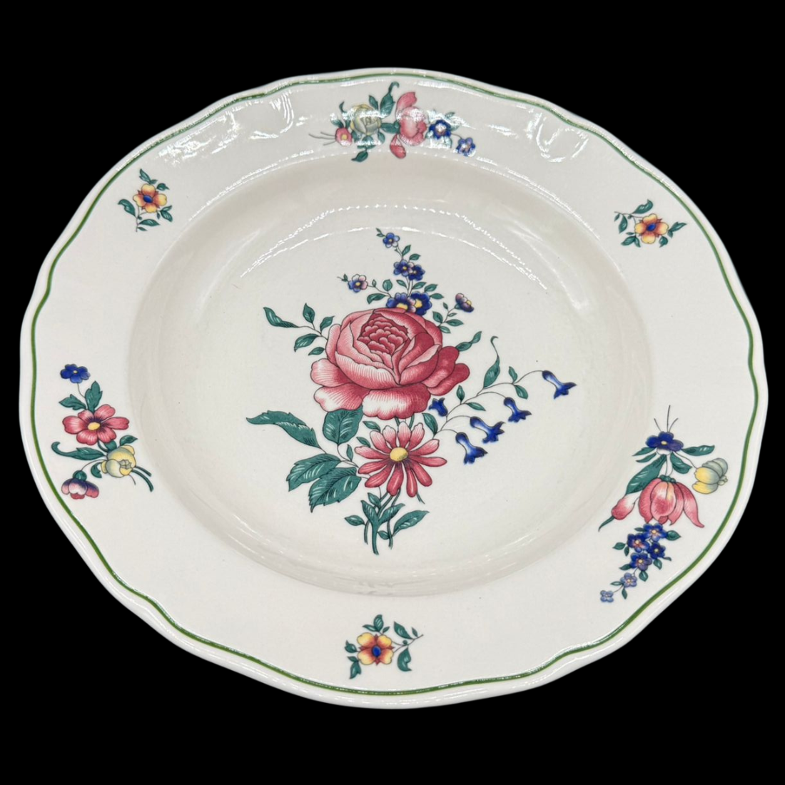 Villeroy & Boch Alt Strassburg: Suppenteller / tiefer Teller Rose - gebraucht