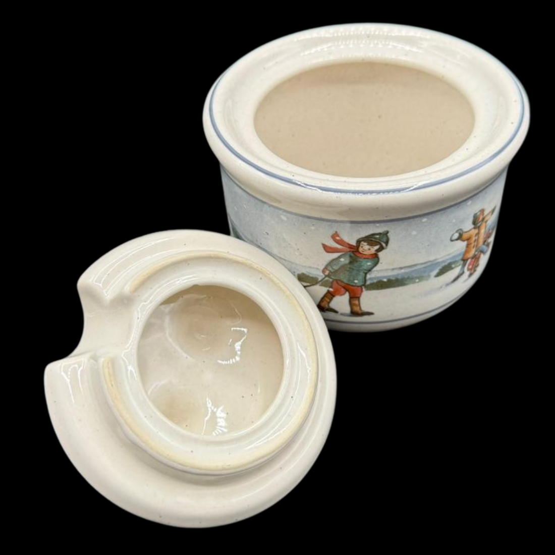 Pfalzkeramik Winterzeit: Zuckerdose mit Deckel