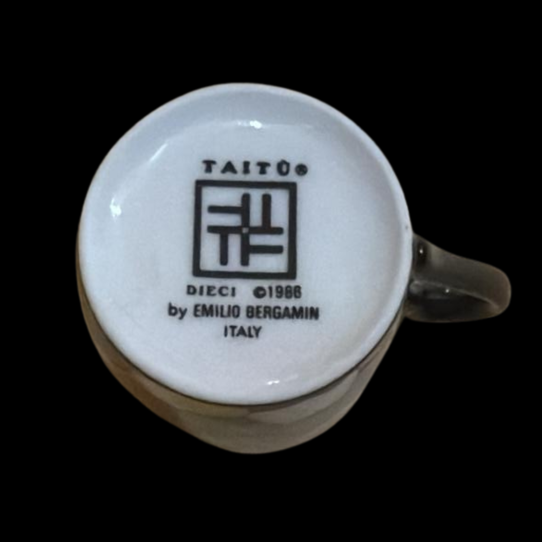 Taitu Dieci: Mokkatasse / Espressotasse mit Unterteller
