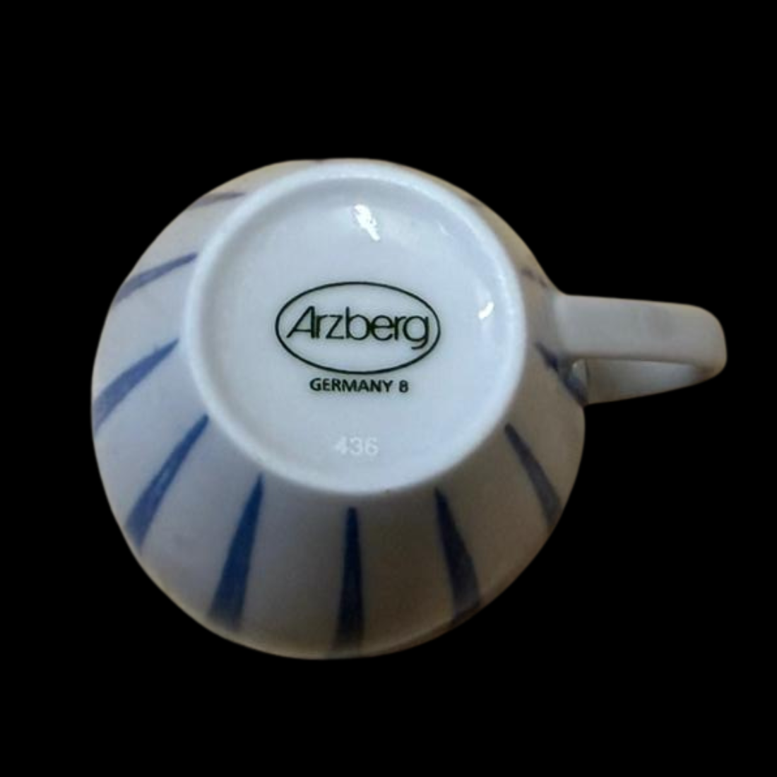 Arzberg Form 2000 Polar: Mokkatasse / Espressotasse mit Unterteller