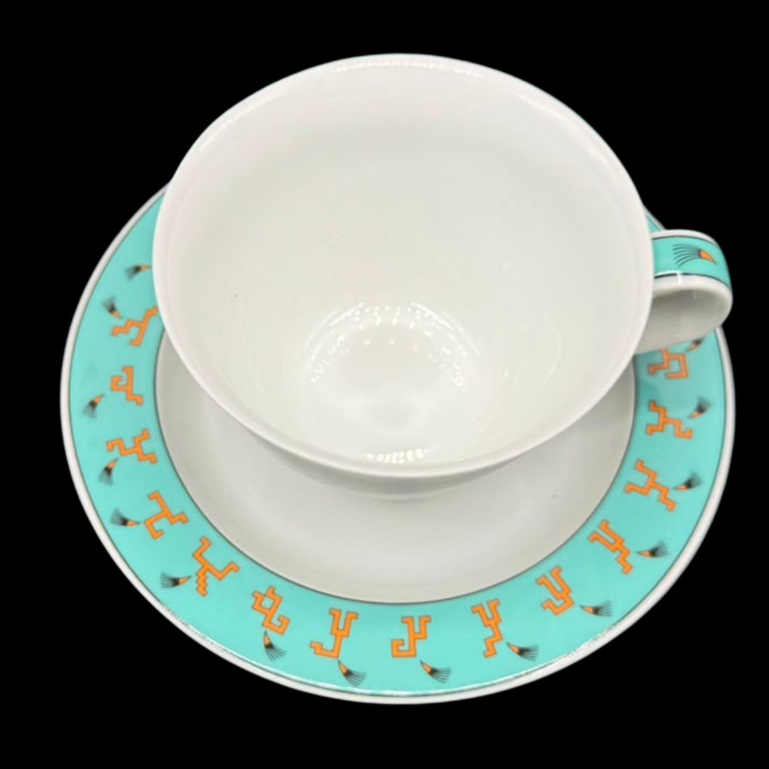 Rosenthal Avenue New York: Teetasse / Tasse mit Unterteller (Frog Design)