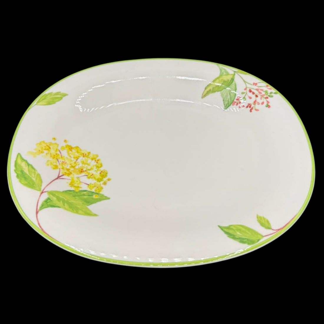 Villeroy & Boch Green Garland: Kuchenteller / Frühstücksteller (oval)