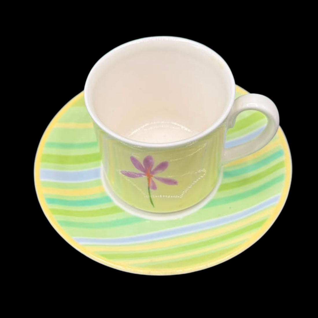 Villeroy & Boch Twist Candy: Kaffeetasse / Tasse mit Unterteller