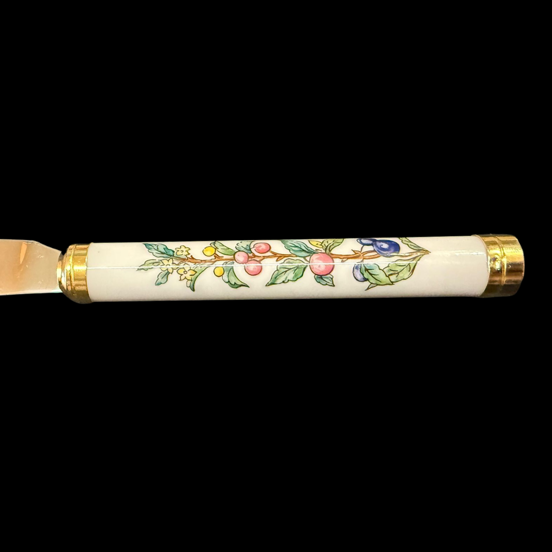Villeroy & Boch Botanica: Messer / Speisemesser mit Porzellangriff (Besteck) - neuere Form - 21 cm