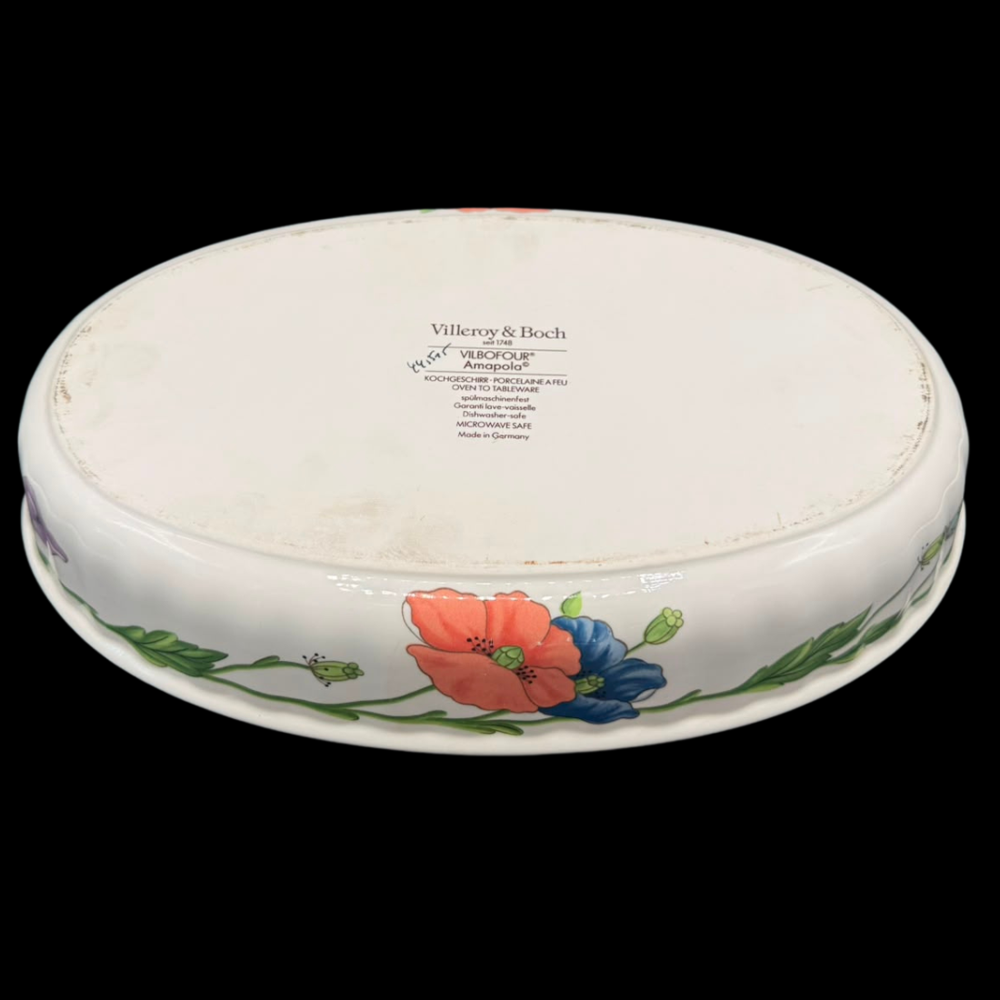 Villeroy & Boch Amapola: Auflaufform / Backofenform, oval - Beschreibung