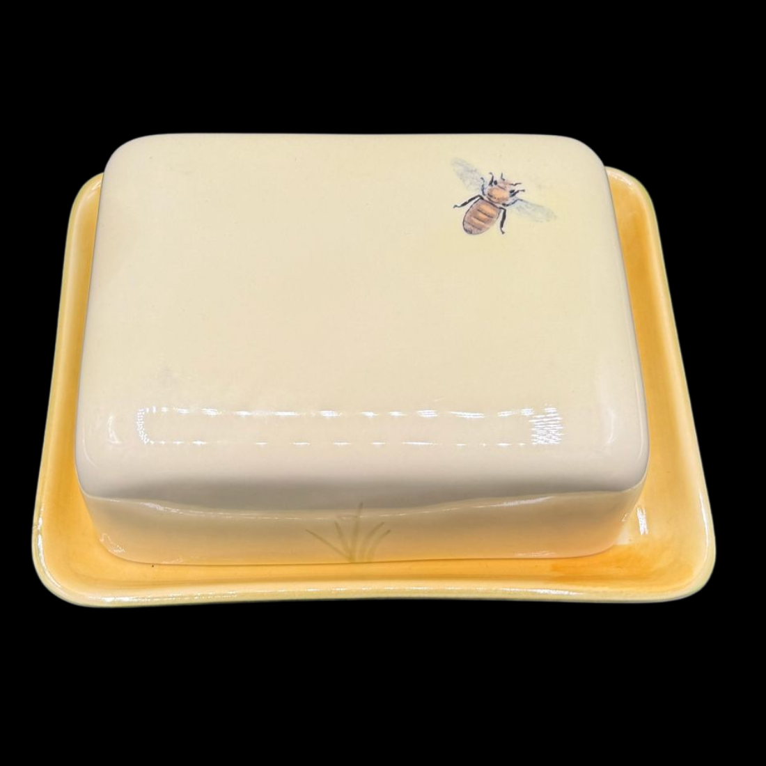 Zeller Keramik Biene: Butterdose - Beschreibung (15082577985860)