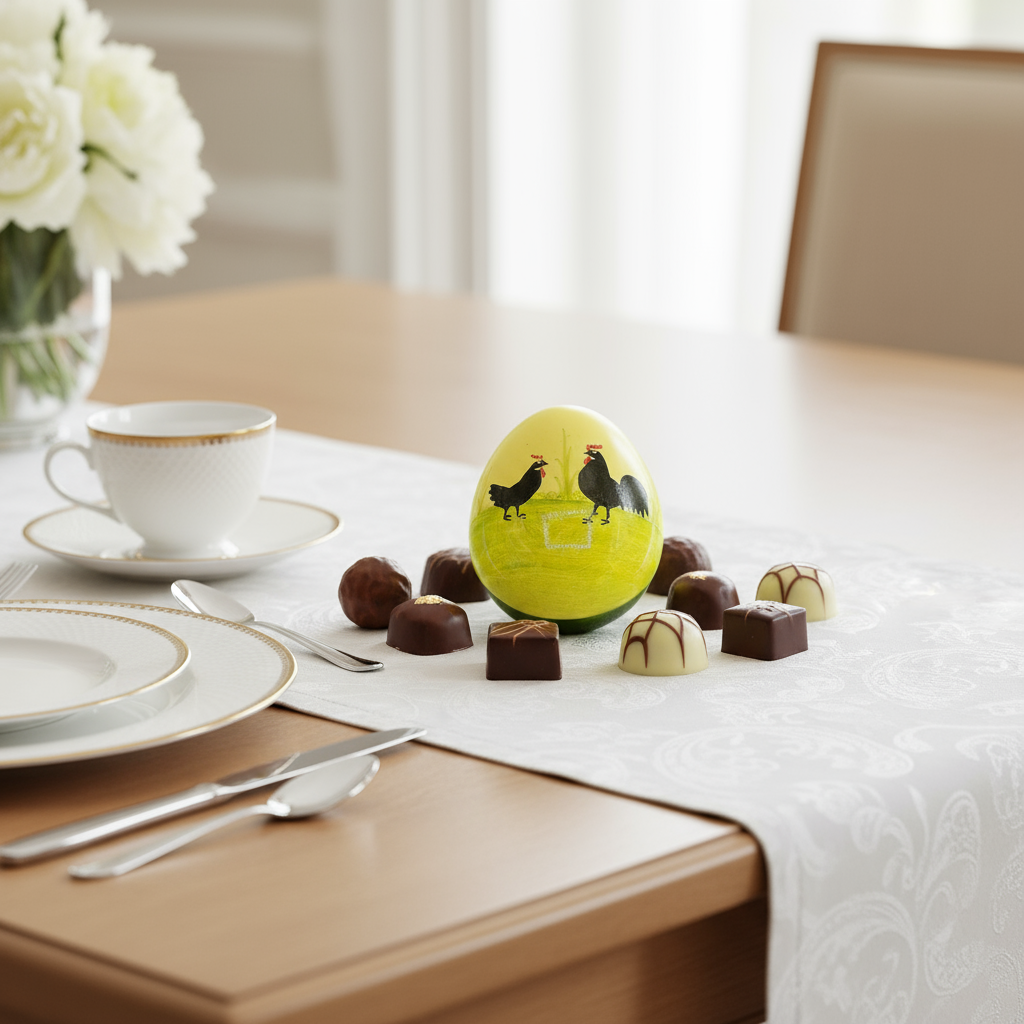 Zeller Keramik Hahn & Henne: Ei / Keramikei / Deckeldose - selten