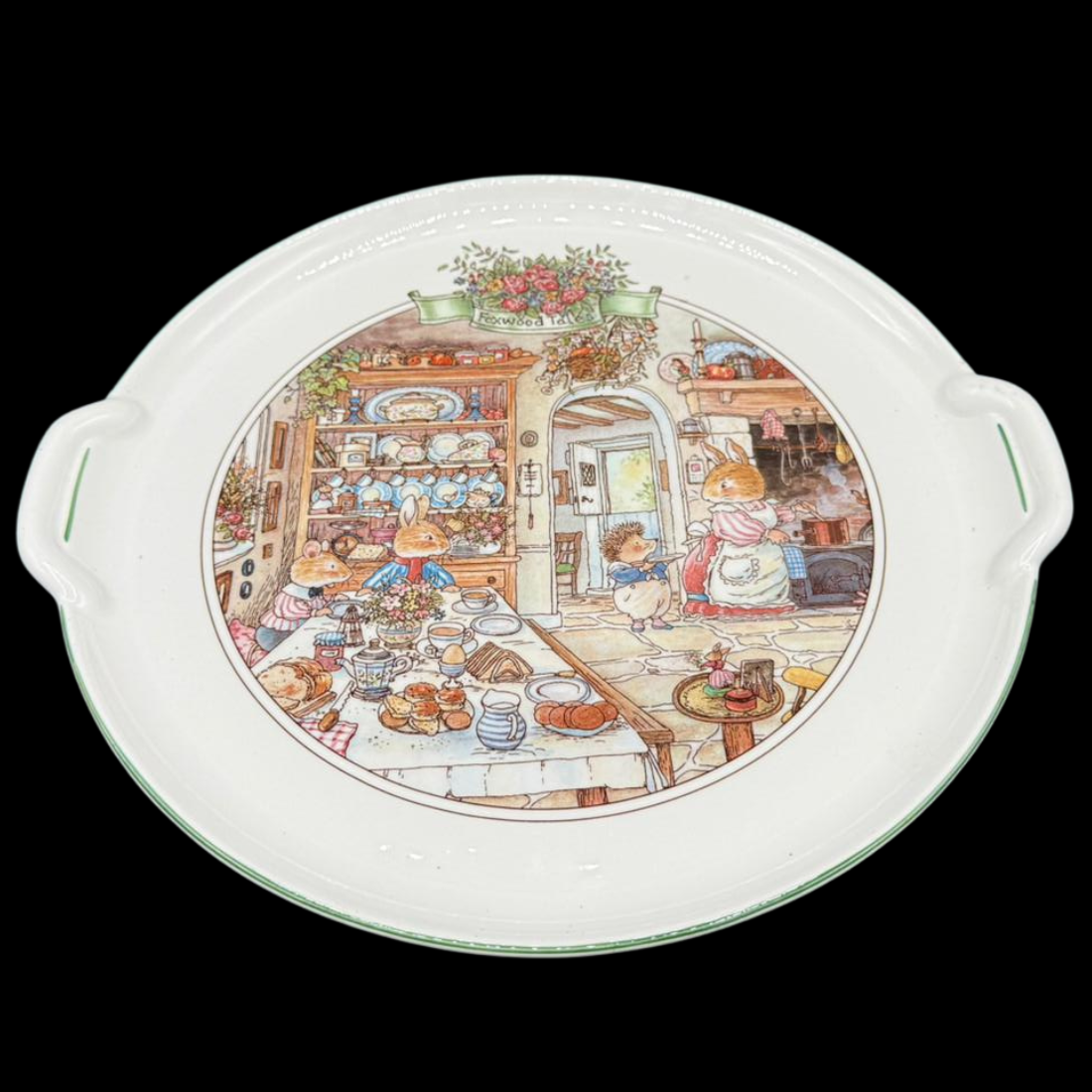 Villeroy & Boch Foxwood Tales: Tortenplatte / Kuchenplatte mit Griff (15249517314372)