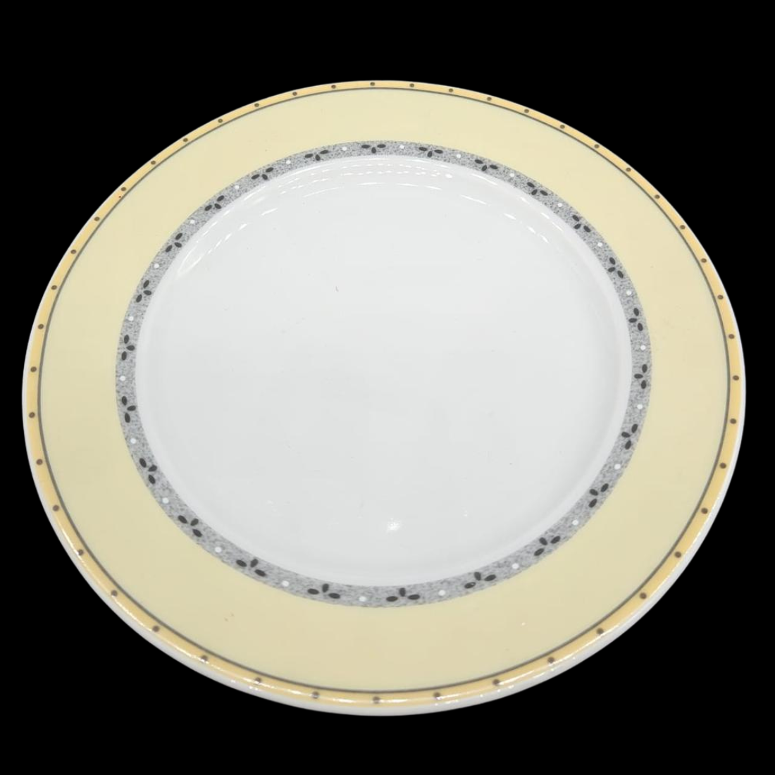 Winterling Ornamente gelb: Brotteller / kleiner Teller (15007403934020)
