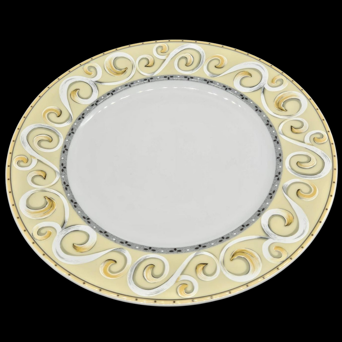 Winterling gelb-grau: Speiseteller / flacher Teller (15010128101700)
