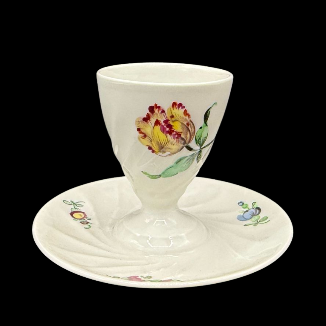Nymphenburg Welle gerippt: Eierbecher - Motiv 3 (15114006659396)