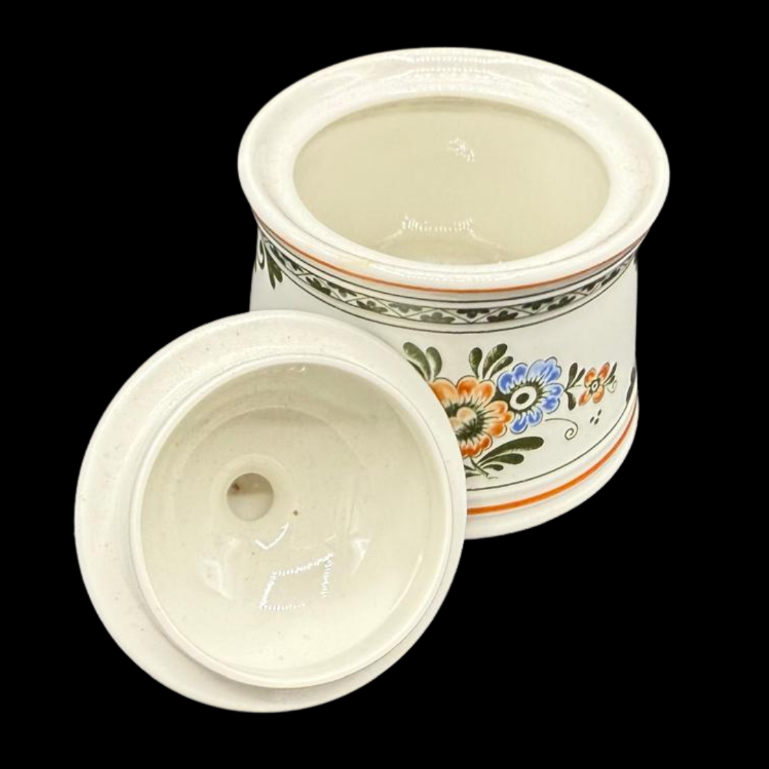Villeroy & Boch Alt Amsterdam: Marmeladedose / Zuckerdose mit Griffen (8776154775876)