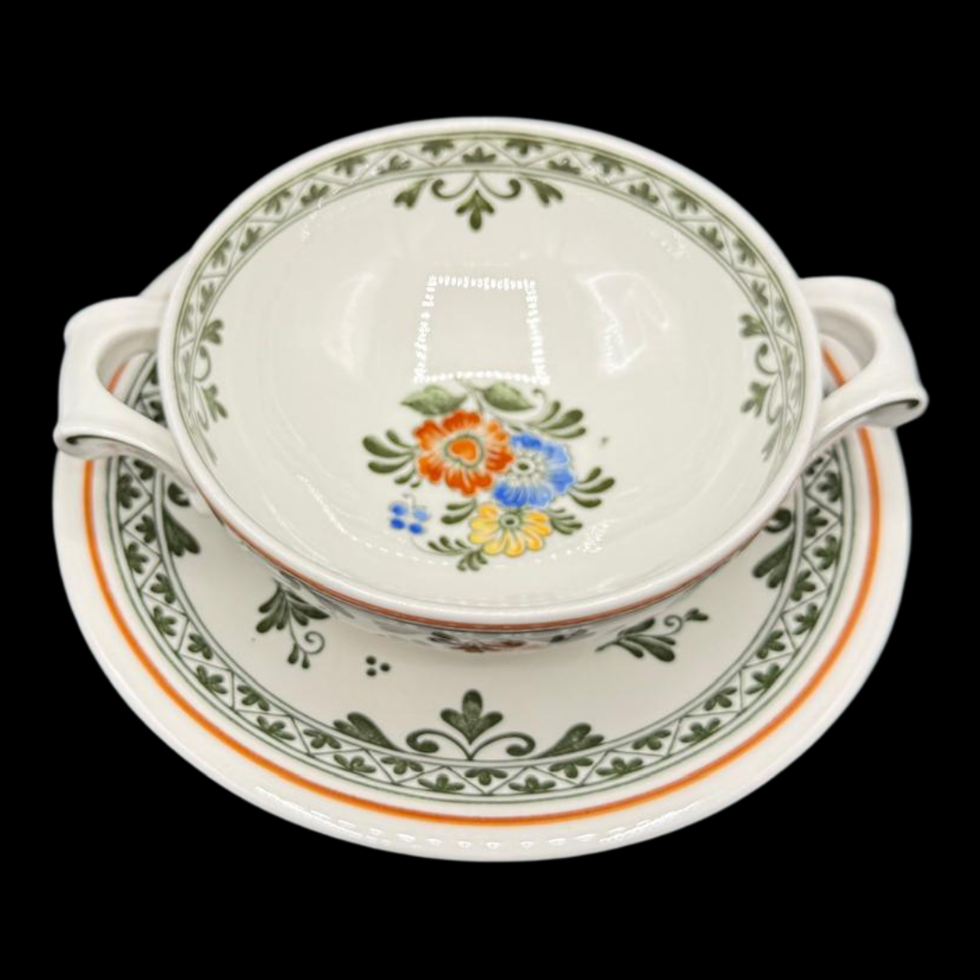 Villeroy & Boch Alt Amsterdam: Suppentasse mit Unterteller (7120683401353)