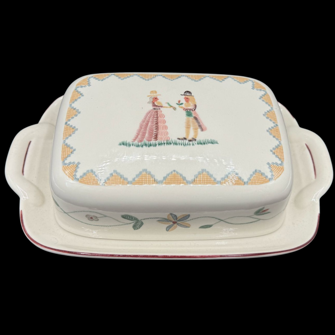 Villeroy & Boch American Sampler: Butterdose (15059640746308)