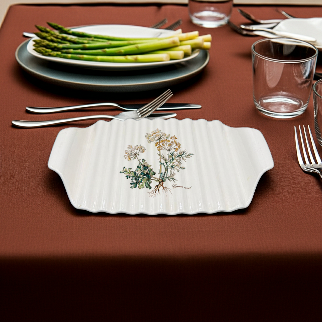 Villeroy & Boch Botanica: Spargelplatte / Platte, geriffelt