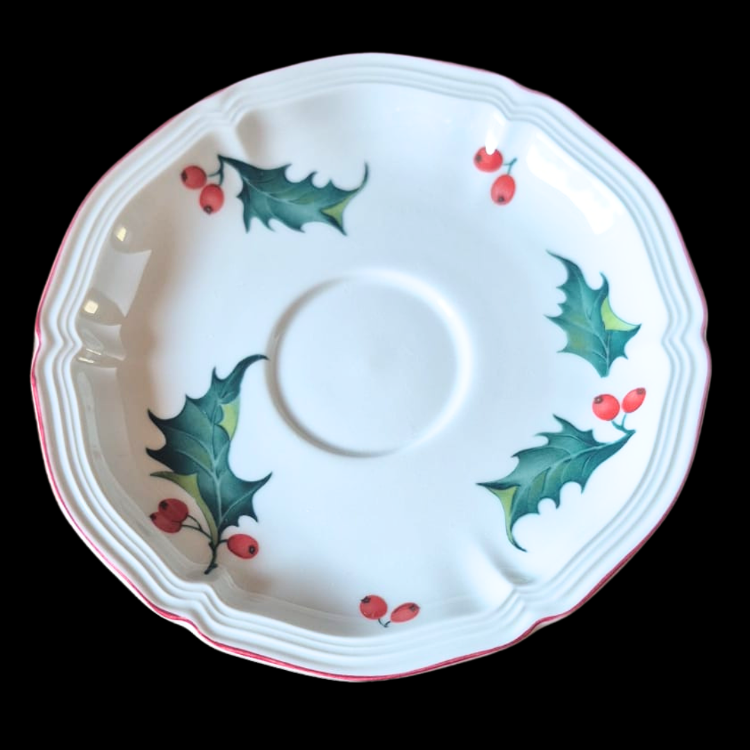 Villeroy & Boch Holly: Kaffeetasse / Teetasse / Tasse mit Unterteller - Weihnachten (Kopie) (15123883819332)