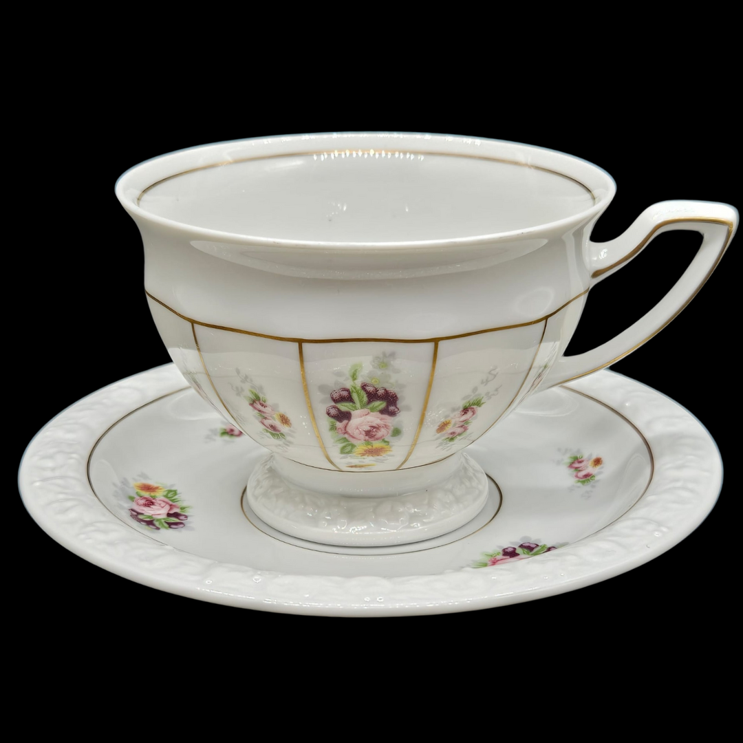 Rosenthal Classic Maria Poesie: Kaffeetasse / Tasse mit Unterteller (g – Porzellanladen Gabi Schmitt