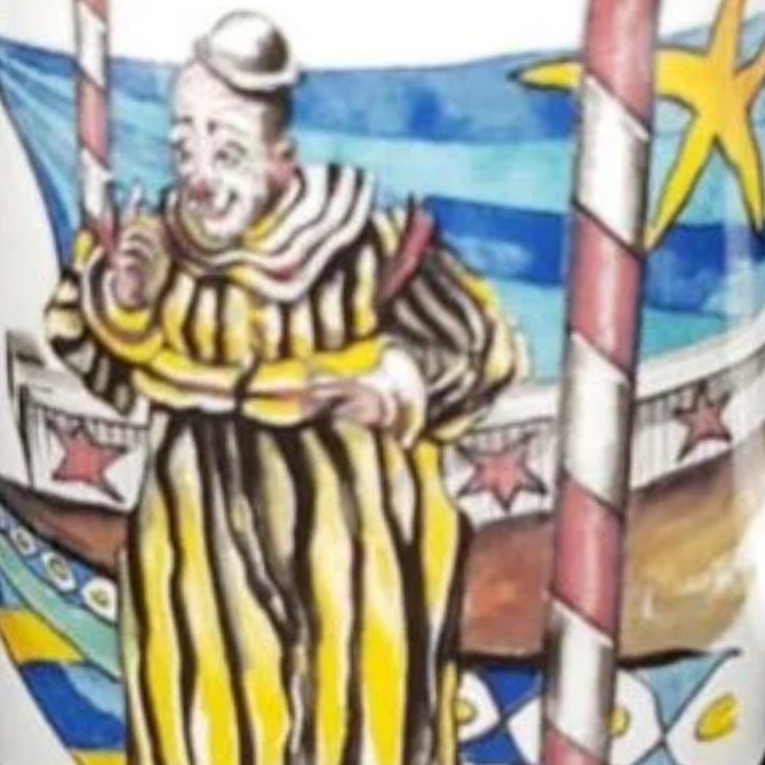 Villeroy & Boch Rolf Knie Zirkus: Henkelbecher / Kaffeebecher / hohe Kaffeetasse (7121018421385)