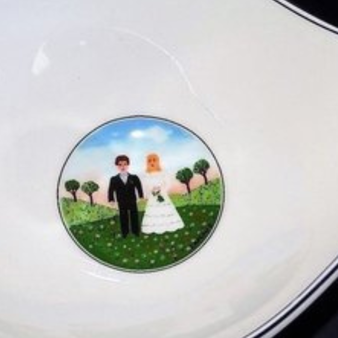 Villeroy & Boch Naif Wedding: Griffschale / Schale mit Griff, Hochzeit - neu (7120814866569)