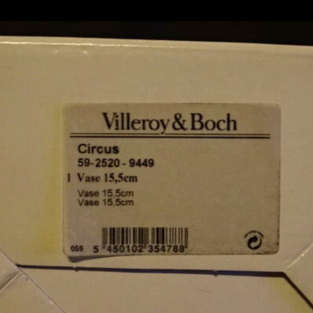 Villeroy & Boch Rolf Knie Zirkus: Pokal / Vase / Blumenvase - neu und OVP (7120830759049)