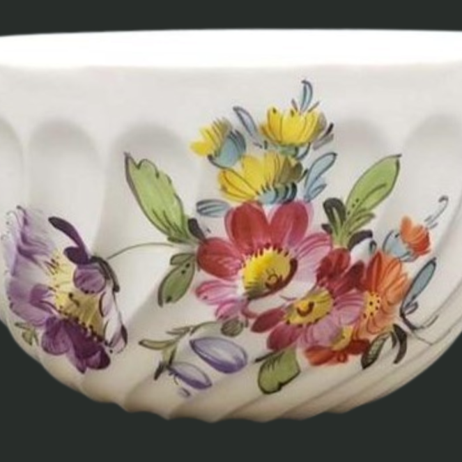 Nymphenburg Welle gerippt: Teetasse / Tasse - Motiv 10 (7121051910281)