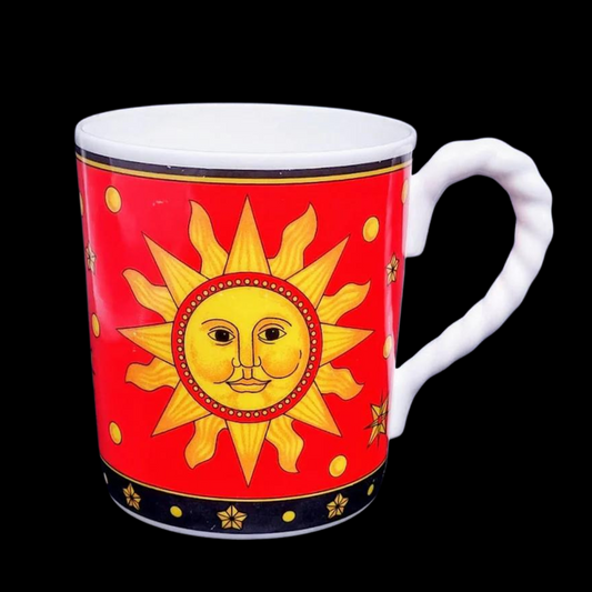 Villeroy & Boch Paloma Picasso Sun, Moon and Stars: Henkelbecher rot - neu (7120762863753)