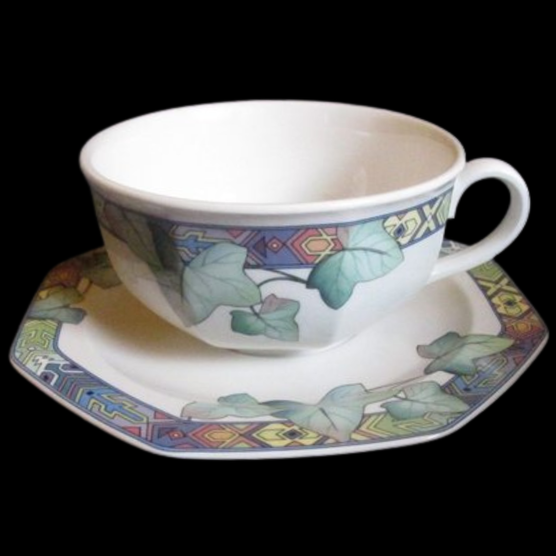 Villeroy & Boch Pasadena: Jumbotasse / XXL - Tasse mit Unterteller (7120730652809)
