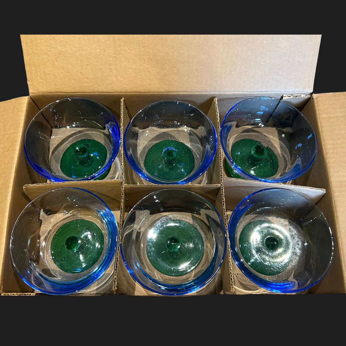 Villeroy & Boch Gallo Design Serra Blue: Schale 6 er Set in OVP (8995648143684)