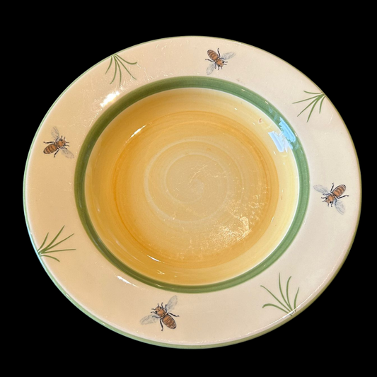 Zeller Keramik Biene: Suppenteller / tiefer Teller - 23,5 cm - Mängel (9064125595972)