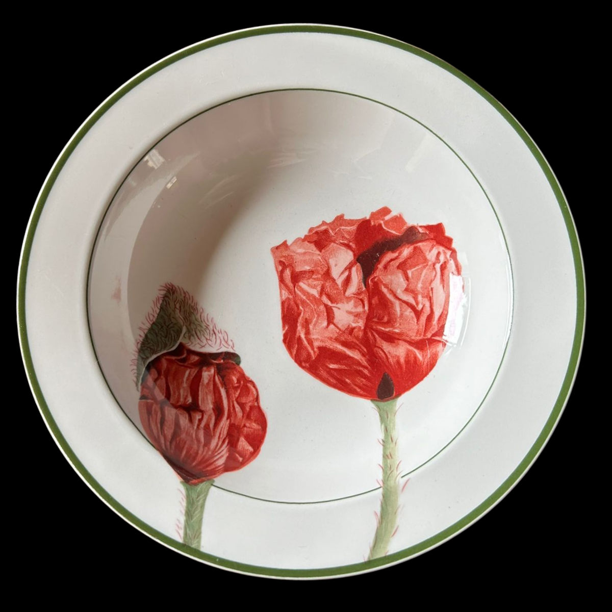 Villeroy & Boch Flora: Salatteller / Salatschale / tiefer Teller - Coquelicot (9116815098180)