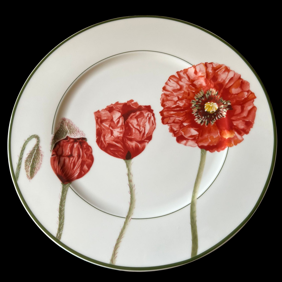 Villeroy & Boch Flora: Platzteller / Pizzateller / Kuchenplatte - Coquelicot (9116982870340)
