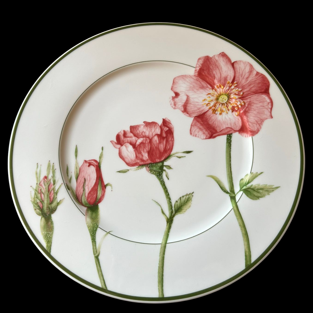 Villeroy & Boch Flora: Platzteller / Pizzateller / Kuchenplatte - Eglantine (9117002498372)