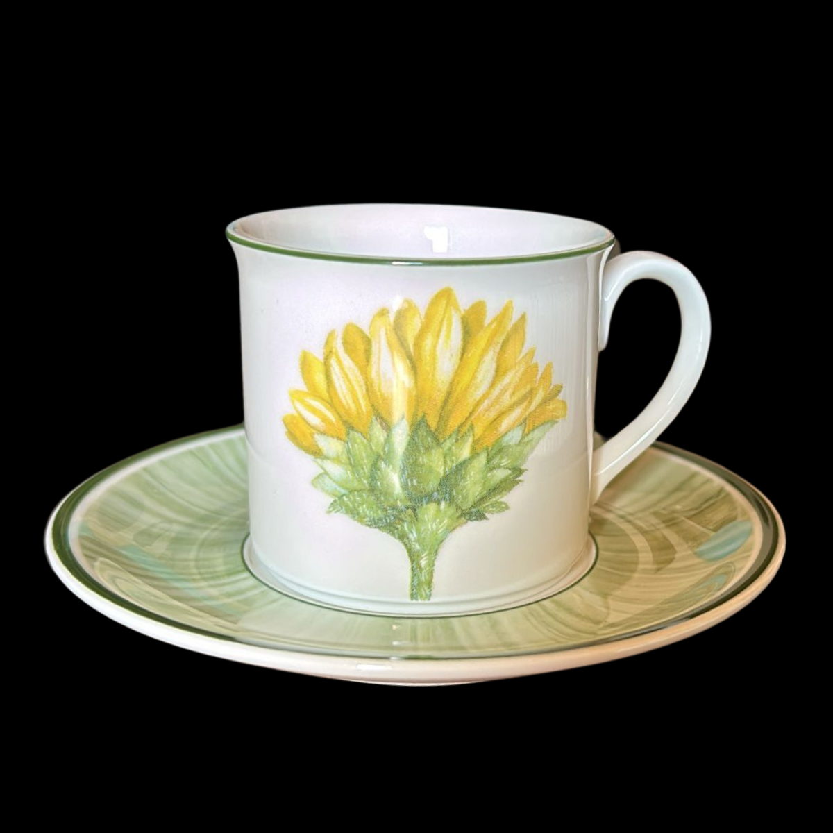 Villeroy & Boch Flora: Mokkatasse mit Unterteller - Tournesol (9137403429188)