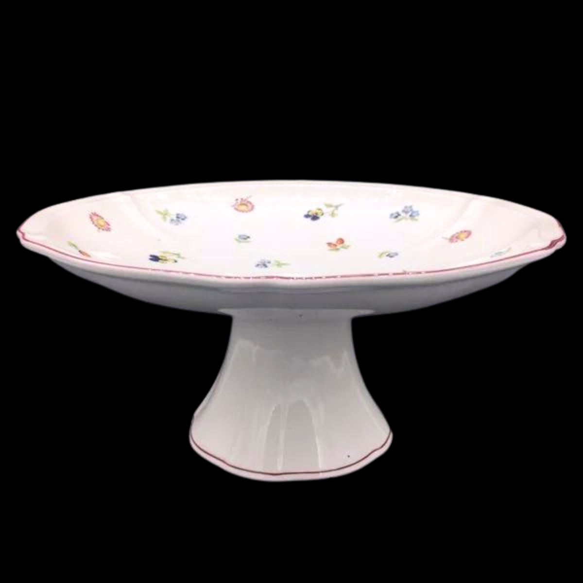Villeroy & Boch Petite Fleur: Tafelaufsatz / Obstschale / Schale auf Fuß (7120929489033)