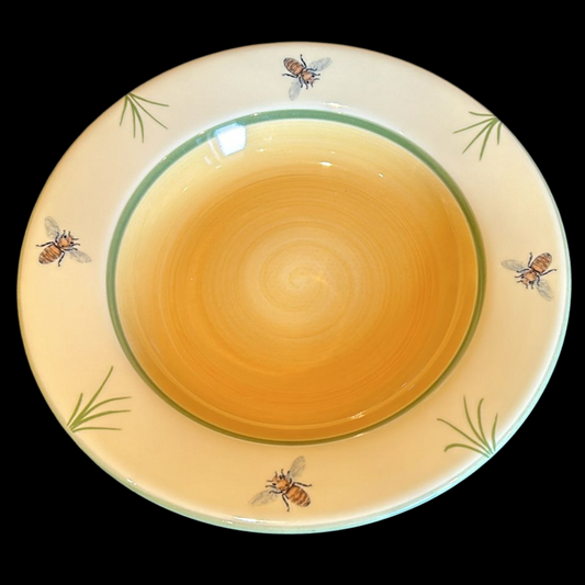 Zeller Keramik Biene: Suppenteller / tiefer Teller - 23,5 cm - neuw. (9394956534084)