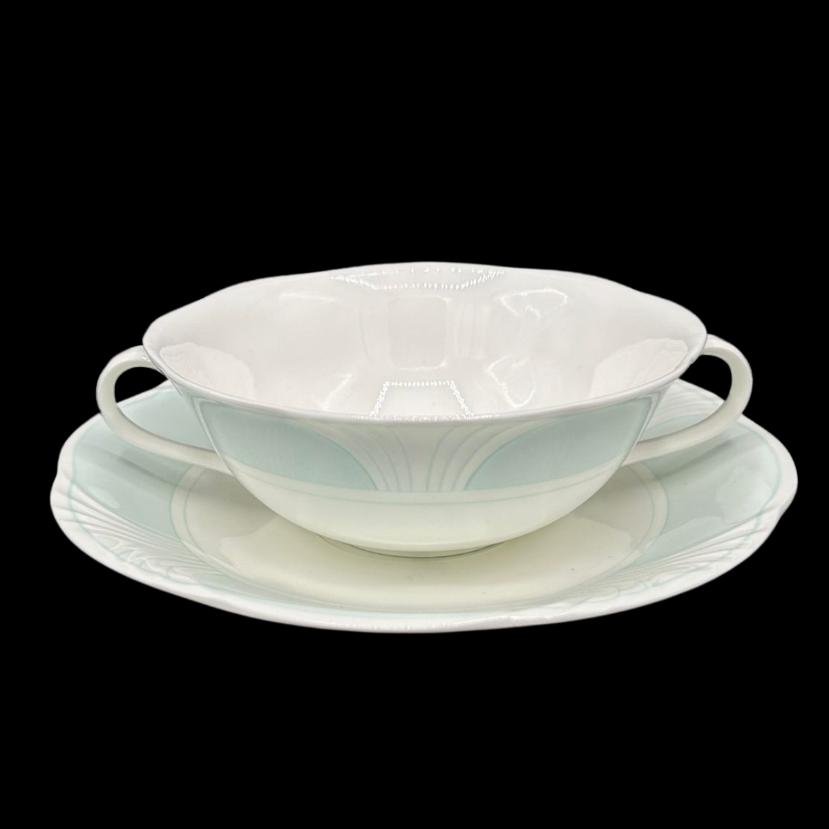 Villeroy & Boch Delta: Suppentasse mit Unterteller (9416694464836)