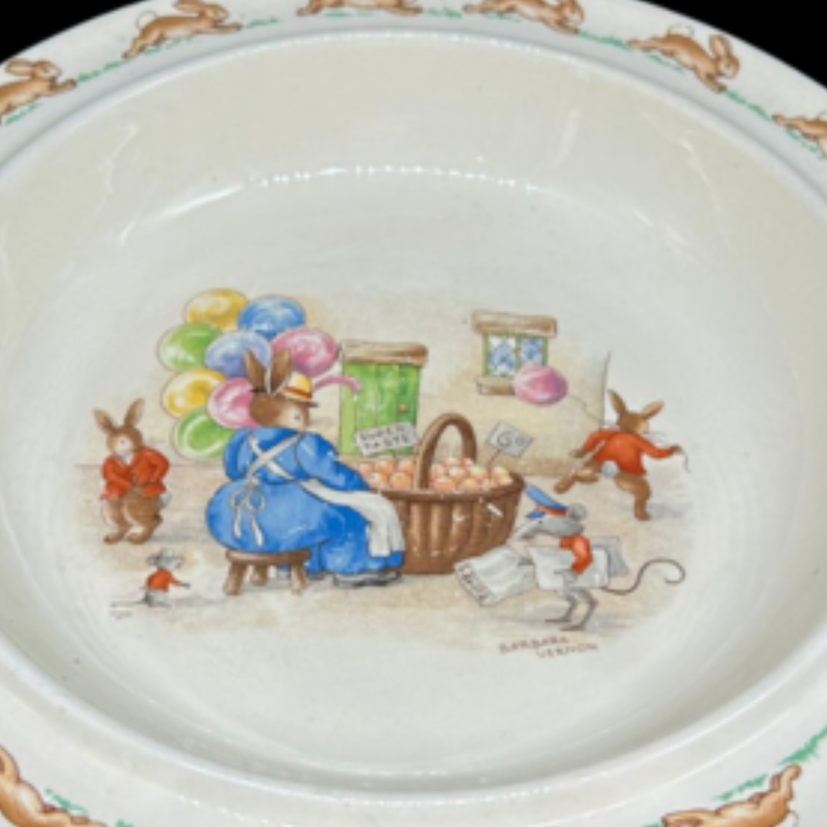 Royal Doulton Bunnykins: Wärmeteller / Kinderteller / Warmhalteteller (9442607432004)