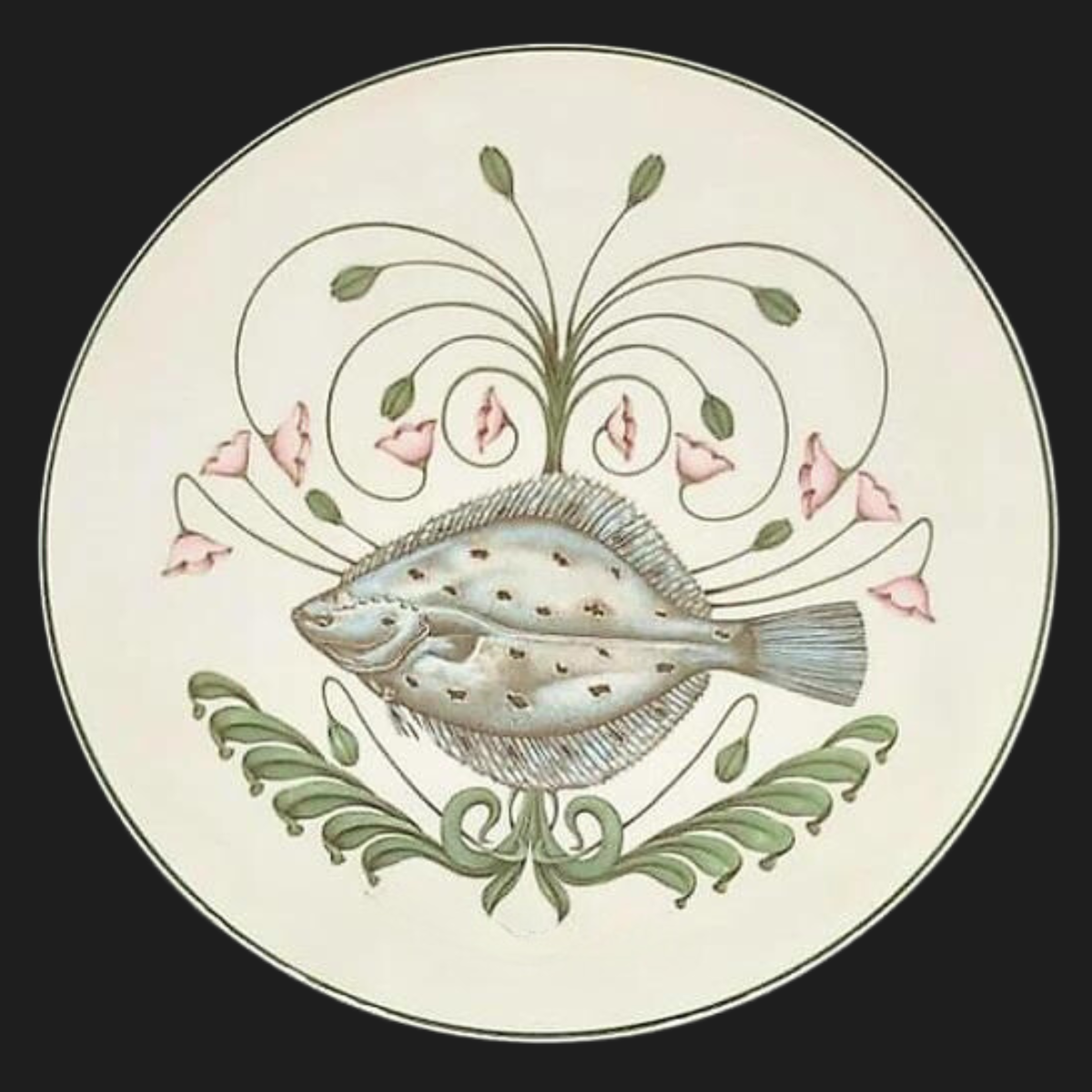 Villeroy & Boch Brownidge / Atlantic: Speiseteller / flacher Teller 27 cm Scholle (7120805068937)