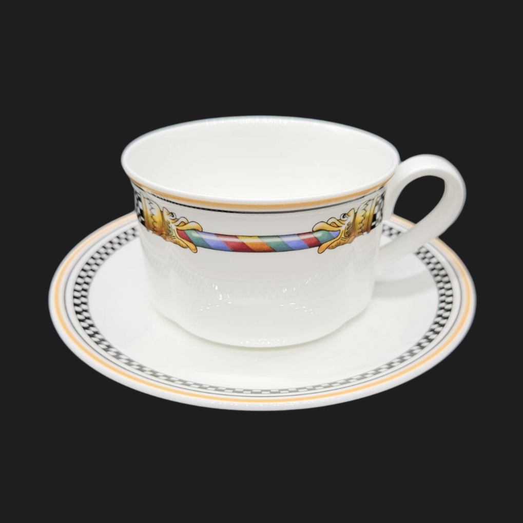 Villeroy & Boch Ornamento: Teetasse / Tasse mit Unterteller (8871213236548)