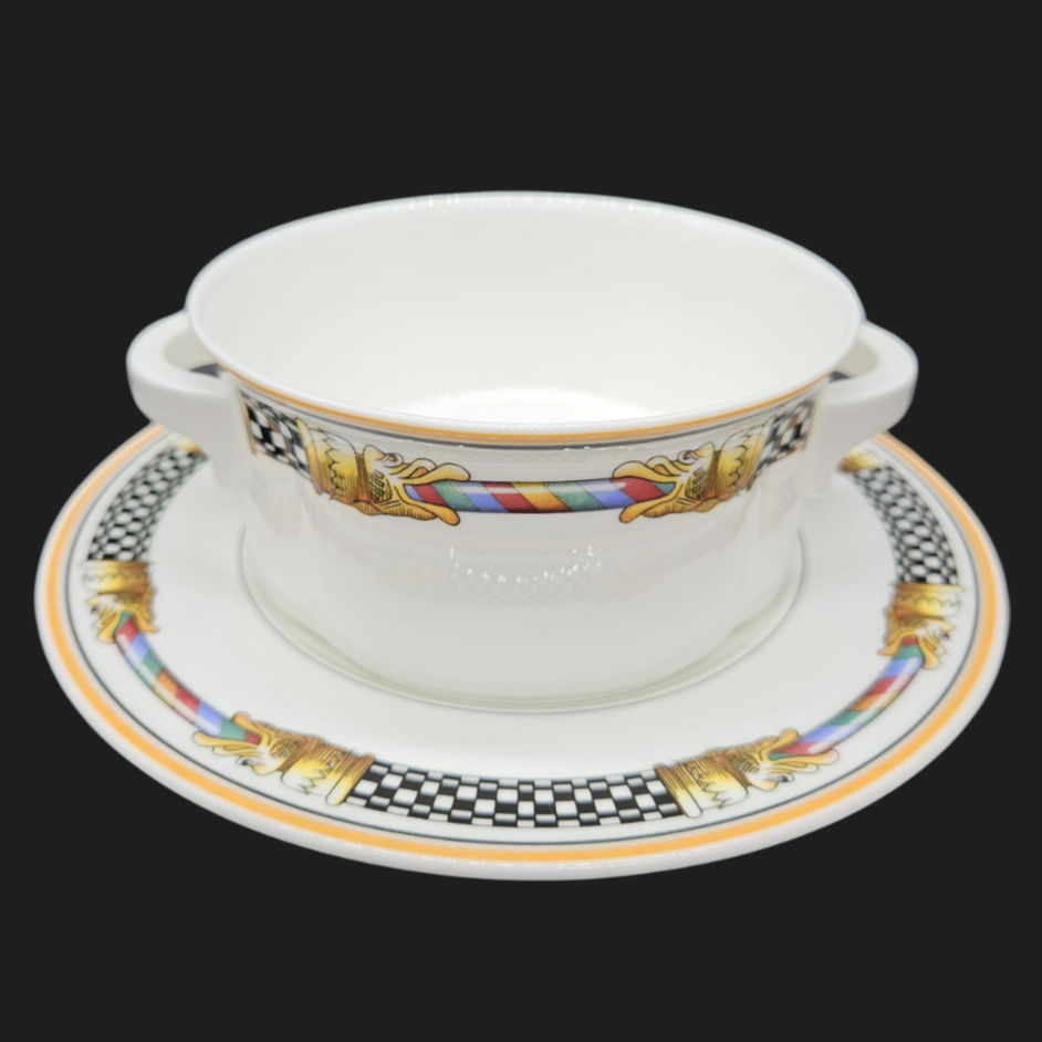 Villeroy & Boch Ornamento: Suppentasse mit Unterteller (8871269499204)