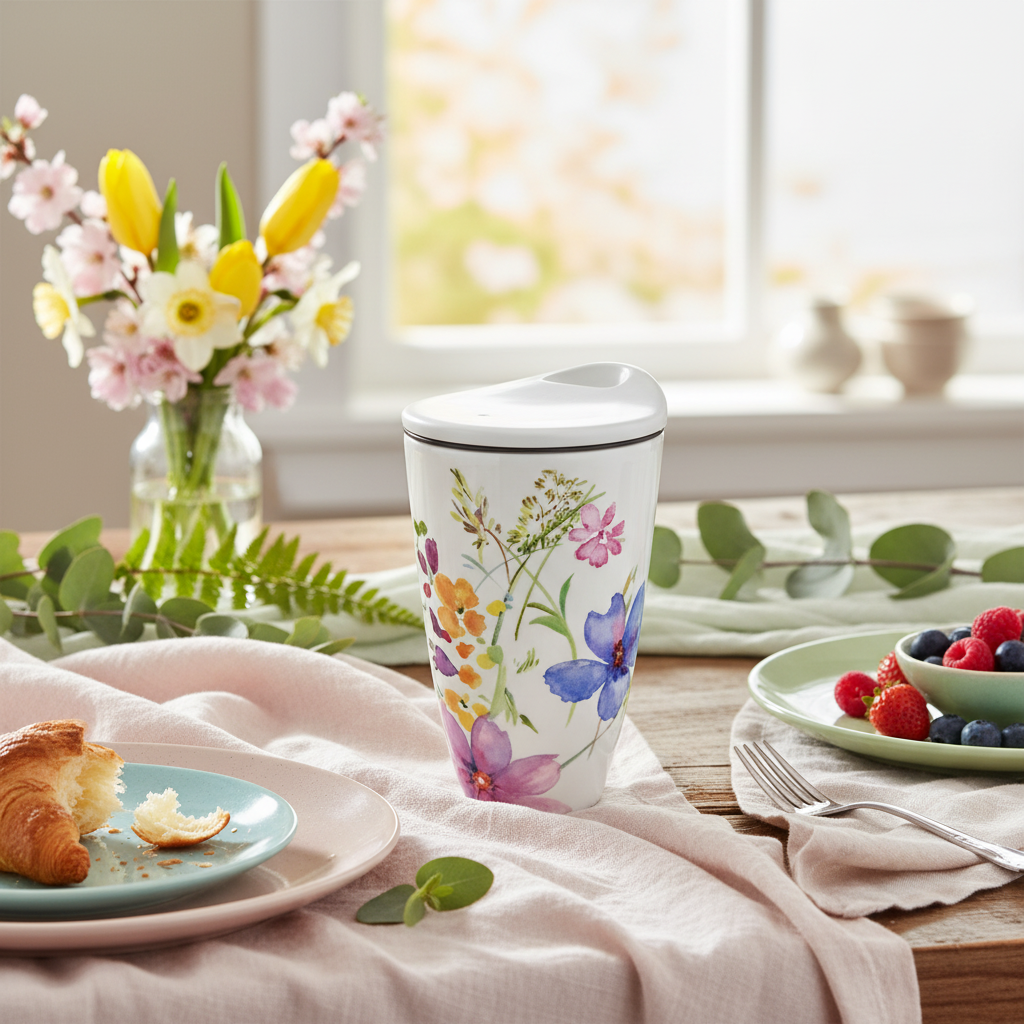 Villeroy & Boch Mariefleur: Becher- / Kaffeebecher "Coffee To Go" - neu