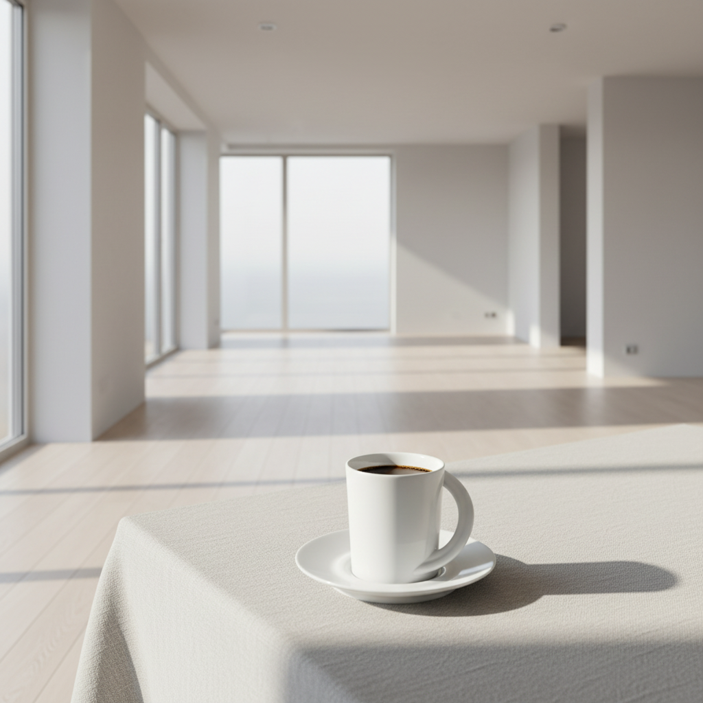 Rosenthal Studio Line Cupola Weiß: Kaffeetasse / Tasse mit Unterteller
