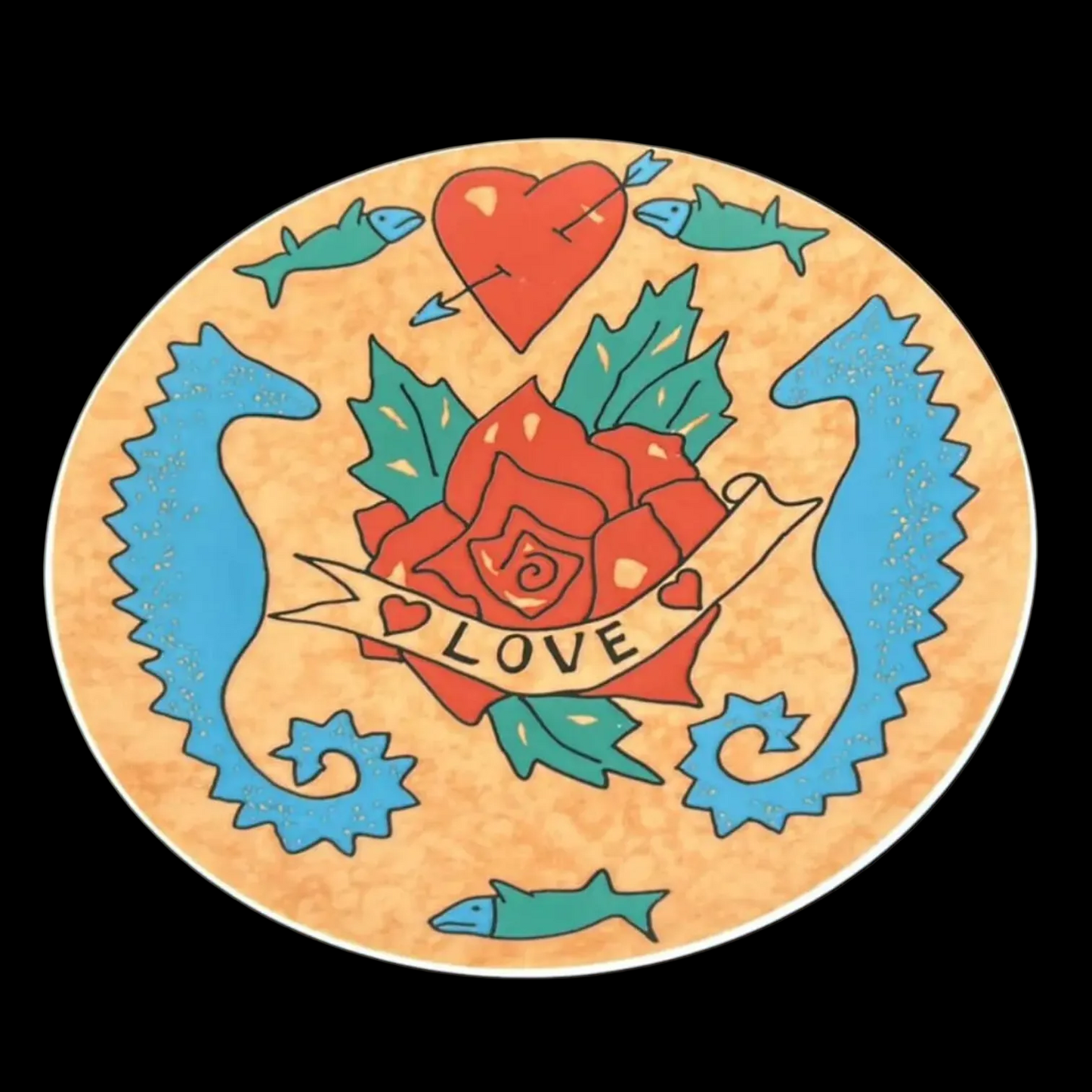 Rosenthal Fun & More: Speiseteller / flacher Teller - No 7 Heartrose Tatoo (8493753762116)