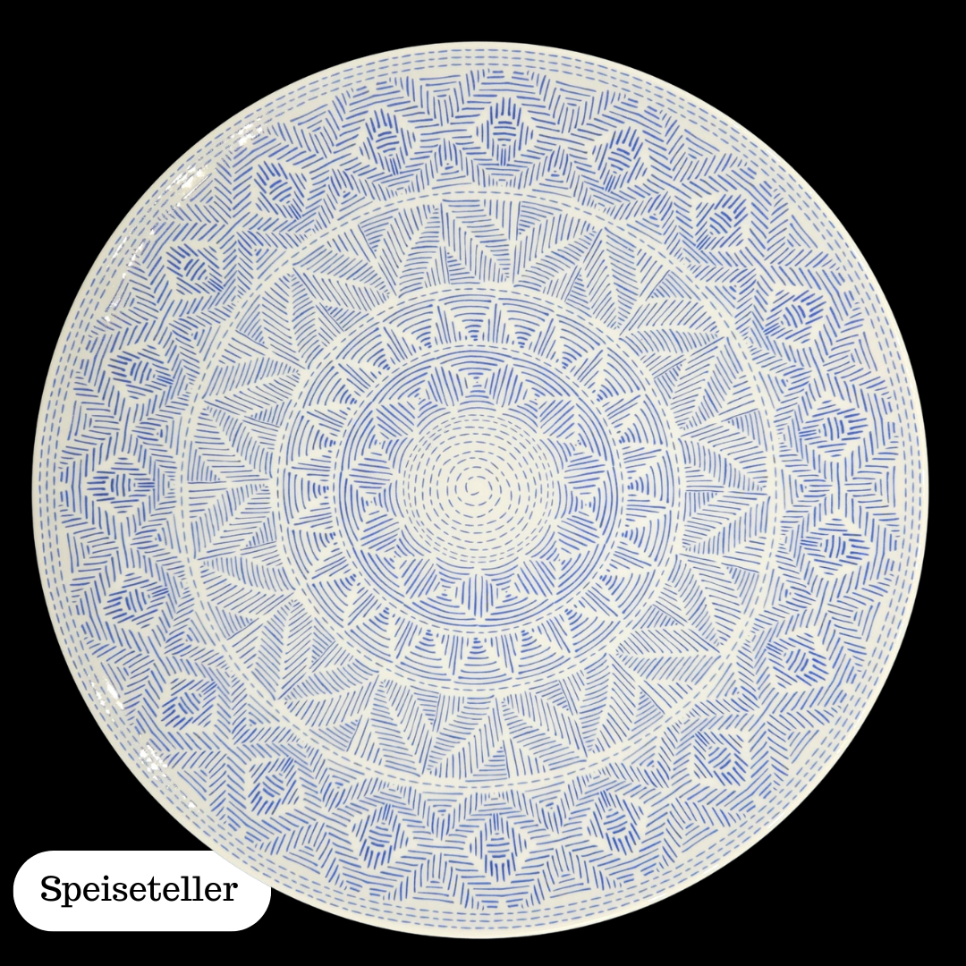 Villeroy & Boch Algo Blue: verschiedene Teller blau - neu (14917731418436)