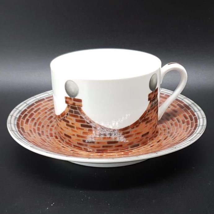 Emilio Bergamin Taitu / Taitù Palladio: Kaffeetasse / Tasse mit Unterteller