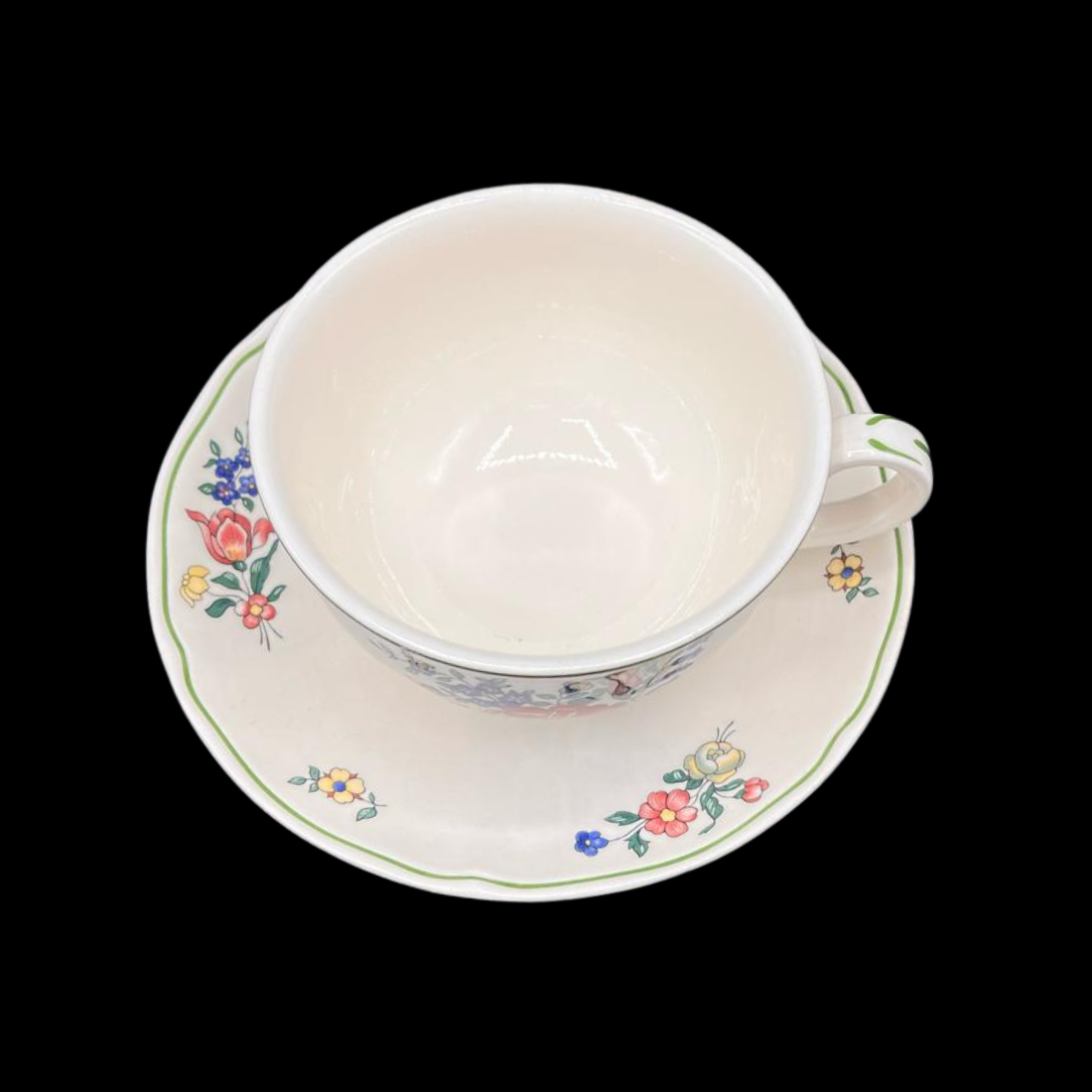 Villeroy & Boch Alt Strassburg: Teetasse / Tasse hoch mit Unterteller Rose (7120903995529)