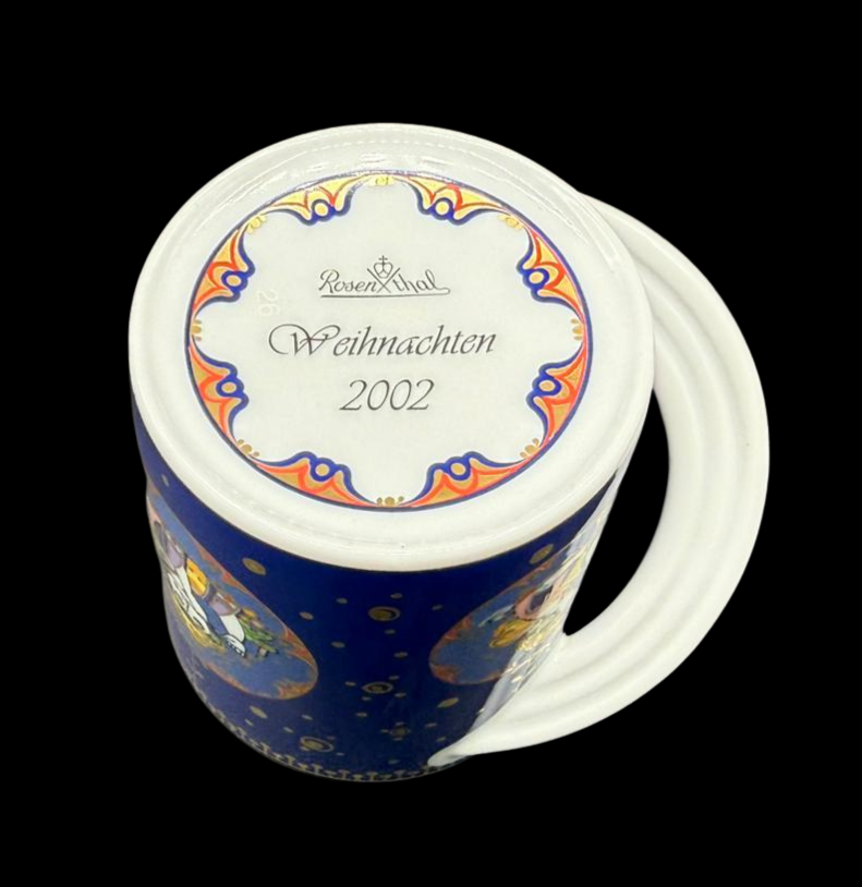 Rosenthal Cupola: Kaffeebecher / Henkelbecher "Weihnachten 2002"